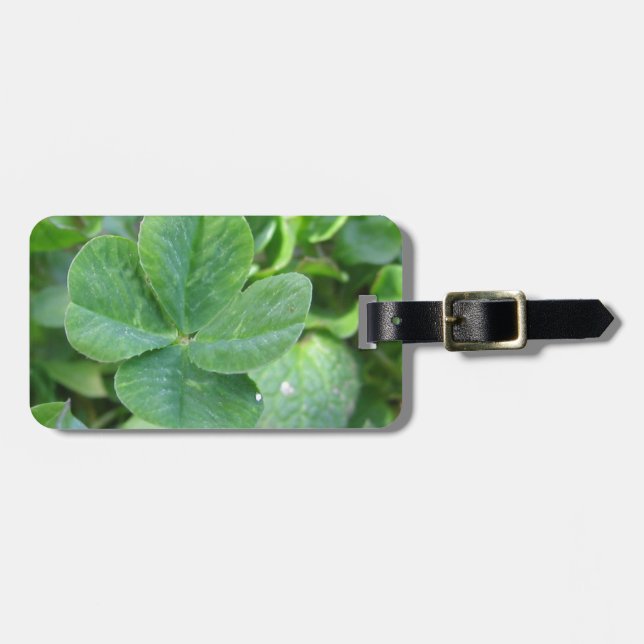 Four Leaf Clover Luggage Tag (Front Horizontal)