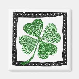 Four Leaf Clover Magnet - Lucky Fun