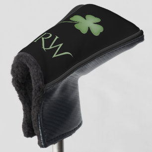 Four Leaf Clover Monogrammed Golf Head Cover