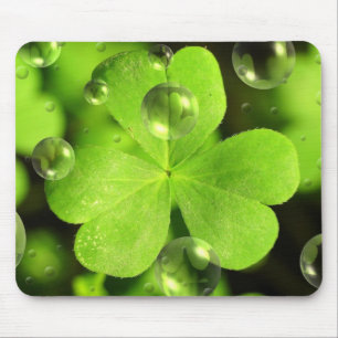 Four leaf clover mouse mat