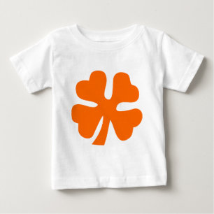 Four Leaf Clover - Orange Baby T-Shirt
