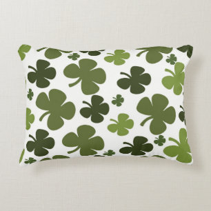 Four Leaf Clover Pattern Decorative Cushion