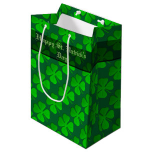 Four Leaf Clover Pattern Gift Bag