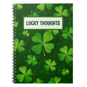 Four Leaf Clover Pattern Notebook