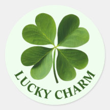 Four Leaf Clover Personalised Message Stickers