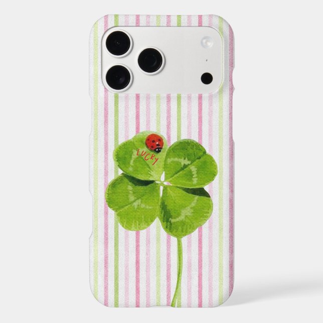 four leaf clover phone case (Back)