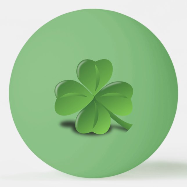 Four leaf clover ping pong ball (Front)