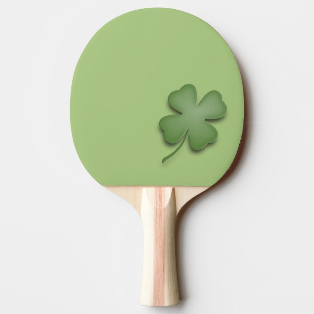Four Leaf Clover Ping Pong Paddle (Back)