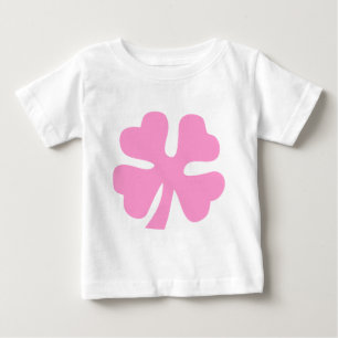 Four Leaf Clover - Pink Baby T-Shirt