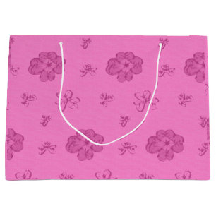 Four-Leaf Clover Pink Large Gift Bag