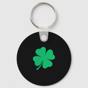 Four leaf clover pocket irish shamrock stpatricks key ring