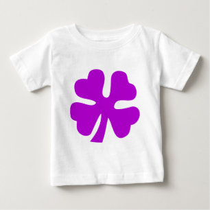 Four Leaf Clover - Purple Baby T-Shirt