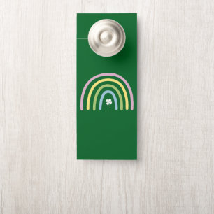 Four Leaf Clover Rainbow St Patrick's Day Door Hanger