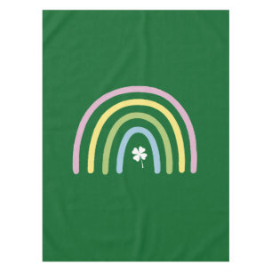 Four Leaf Clover Rainbow St Patrick's Day Tablecloth