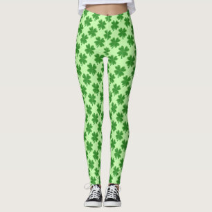 Four Leaf Clover Saint Patrick's Day Shamrock Leggings
