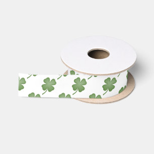 Four Leaf Clover Satin Ribbon