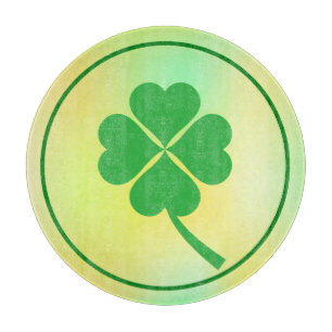 Four Leaf Clover St. Patrick's Day Design-87906 Cutting Board