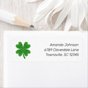 Four Leaf Clover St. Patrick's Day Return Address