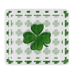 Four Leaf Clover - St Patrick's Day Symbol Cutting Board