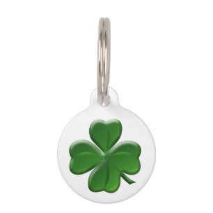 Four Leaf Clover - St Patrick's Day Symbol Pet Tag