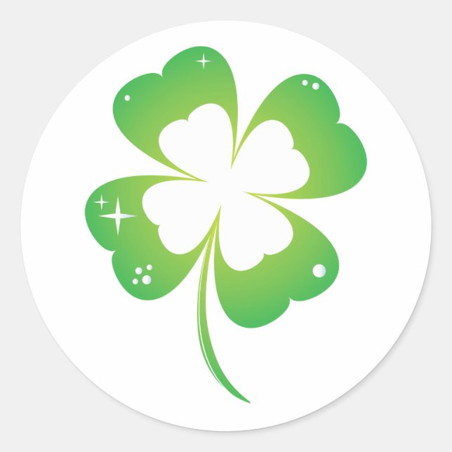 Four-Leaf Clover Sticker (Front)