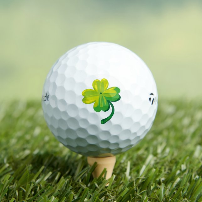  Four Leaf Clover TaylorMade TP5 Golf Balls (Insitu Tee)
