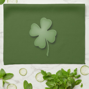 Four Leaf Clover Tea Towel