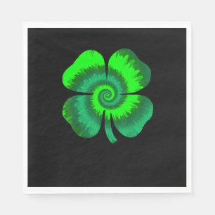 Four Leaf Clover Tie Dye St Patrick's Day Lucky Sh Napkin
