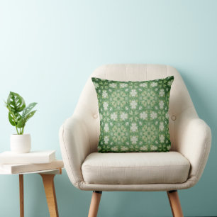 Four Leaf Clover Wallpaper Cushion