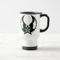 four leaf clover. winged star.