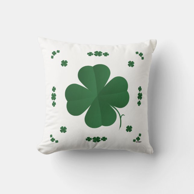 Four Leaf Clovers Cushion (Front)