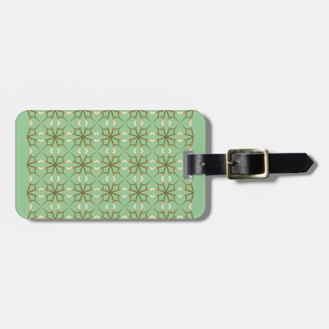 Four-Leaf Clovers Luggage Tag (Front Horizontal)
