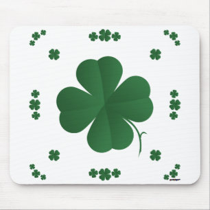 Four Leaf Clovers Mouse Mat