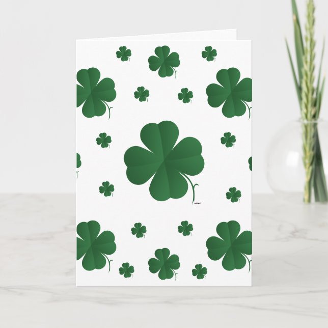 Four Leaf Clovers - multi Card (Front)