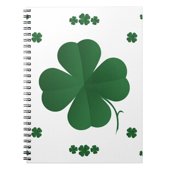 Four Leaf Clovers Notebook (Front)