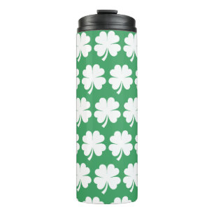 Four Leaf Lucky Clover Saint Patrick's Day Thermal Tumbler