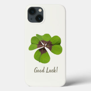 Four Leaf Lucky Clover St Patricks Day Good Luck iPhone 13 Case