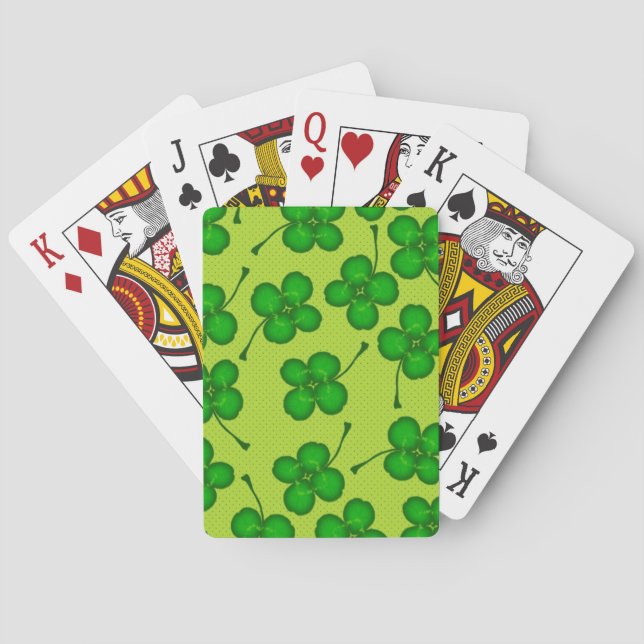 Four Leafs Clover Playing Cards (Back)