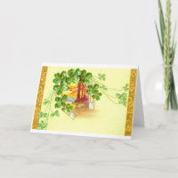 Four leaved clover and horseshoe