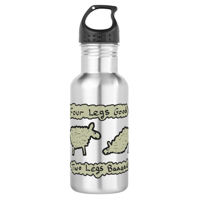 Four Legs Good 532 Ml Water Bottle (Front)