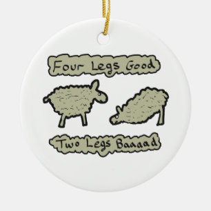 Four Legs Good Ceramic Tree Decoration