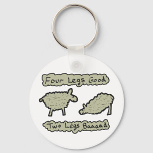 Four Legs Good Key Ring