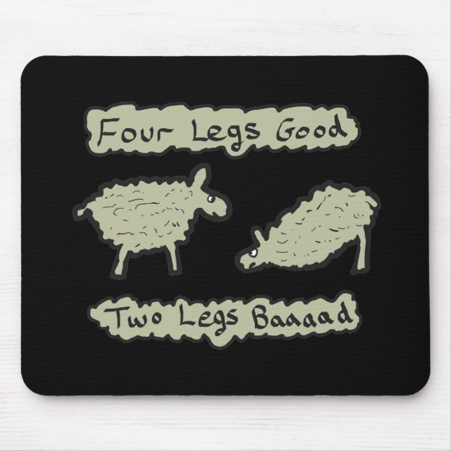 Four Legs Good Mouse Mat (Front)