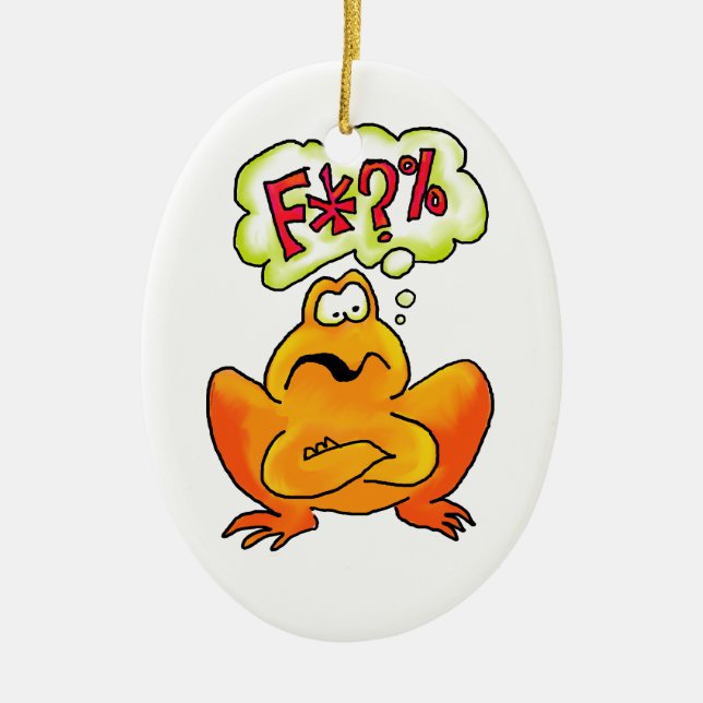 Four-letter Frog Ornament (Front)