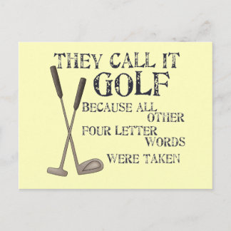 Four Letter Word Postcard