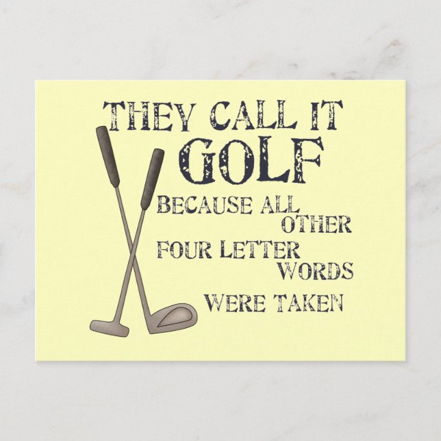 Four Letter Word Postcard (Front)