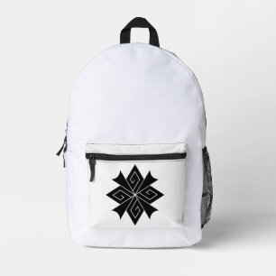 Four lightning bolts with thunderclaps printed backpack