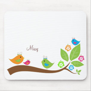 Four Little Birdies Mouse Mat