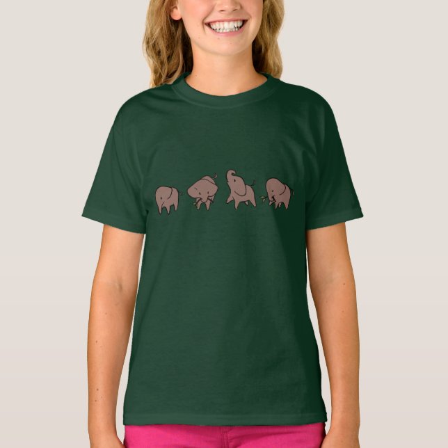 Four Little Elephants T-Shirt (Front)