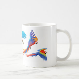 Four Macaws Mug